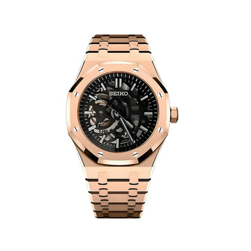 Seiko Mod Oak Rose Gold Skeleton