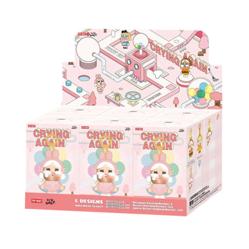 Pop Mart CryBaby Crying Again Series Vinyl Face Plush Sealed Case (pack of 6)