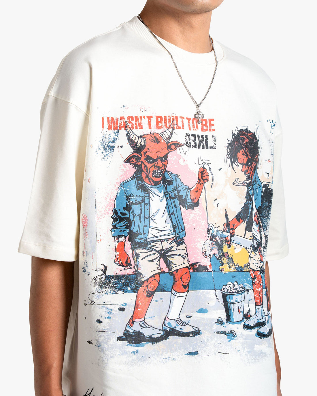 Outcast - Off-white Oversized T-shirt