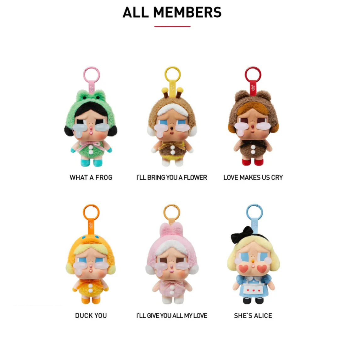 Pop Mart CryBaby Crying Again Series Vinyl Face Plush Sealed Case (pack of 6)