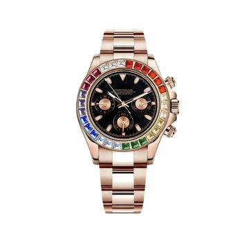 Seiko Mod Daytona Rose Gold Rainbow