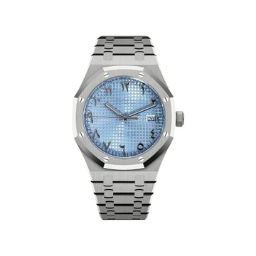 Seiko Mod Royal Oak Arabic Ice Blue