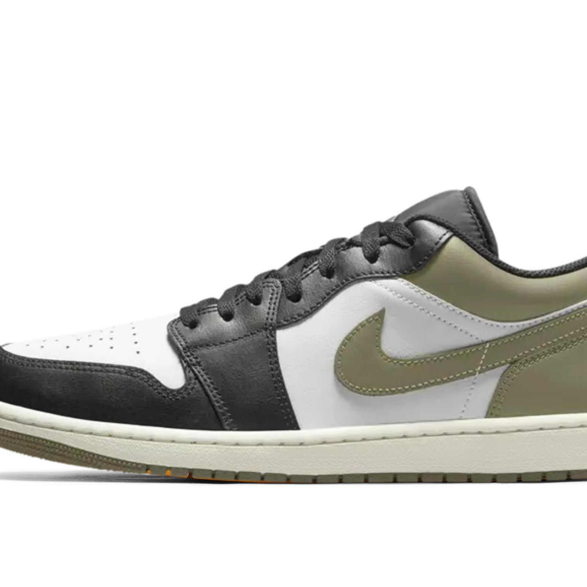 Air Jordan 1 Low 'Black Toe Medium Olive'