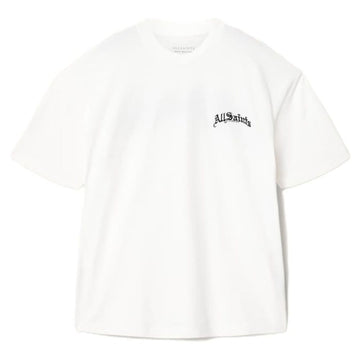AllSaints Descent Oversized Graphic T-Shirt – Ashen White