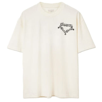 AllSaints Drip Short Sleeve Oversized T-Shirt – Chalk White