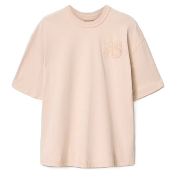 AllSaints Insignia Short Sleeve Cotton T-Shirt – Crystal Pink