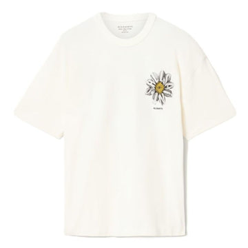 AllSaints Petals Boxy Short Sleeve Graphic T-Shirt – Chalk White