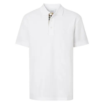 Burberry Monogram Motif Cotton Pique Polo 'White