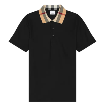 Burberry cody black cotton polo