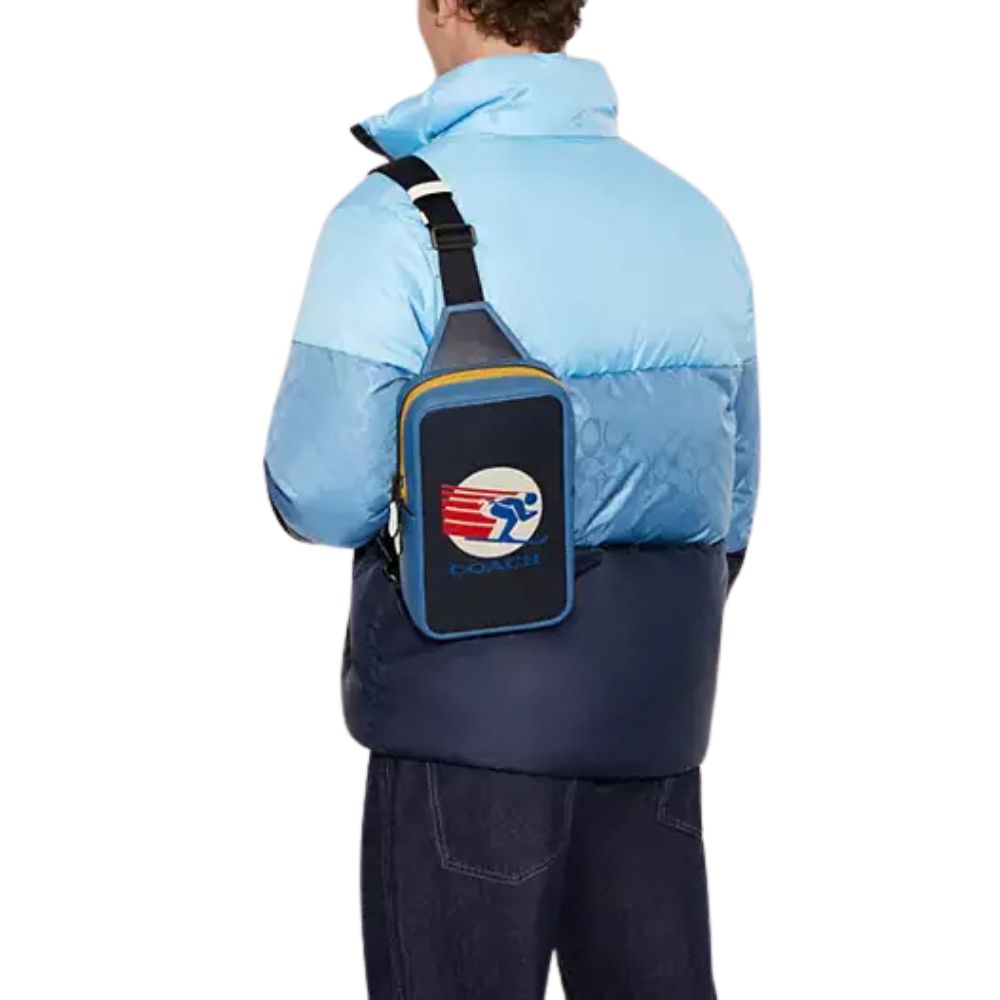 COACH Sullivan Pack With Ski Speed Graphic crossbody Bag