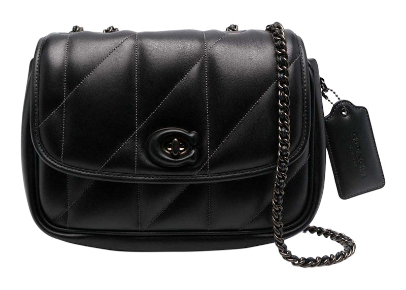 Coach Shoulder Bag With Quilting Pillow Madison 'Black'