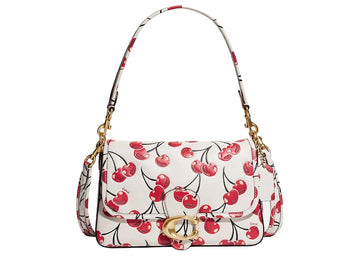 Coach Soft Tabby Shoulder Bag With Cherry Print 'Chalk/Multicolor'