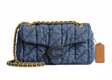 Coach Tabby Shoulder Bag 20 With Quilting 'Brass/Indigo'