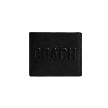 Coach 3-In-1 Wallet With Coach Graphic – Pebble Leather/Black