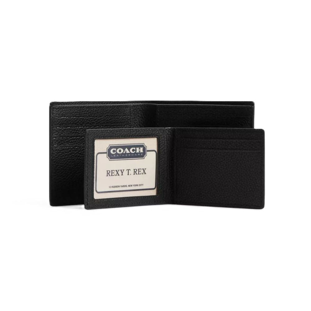 Coach 3-In-1 Wallet With Coach Graphic – Pebble Leather/Black
