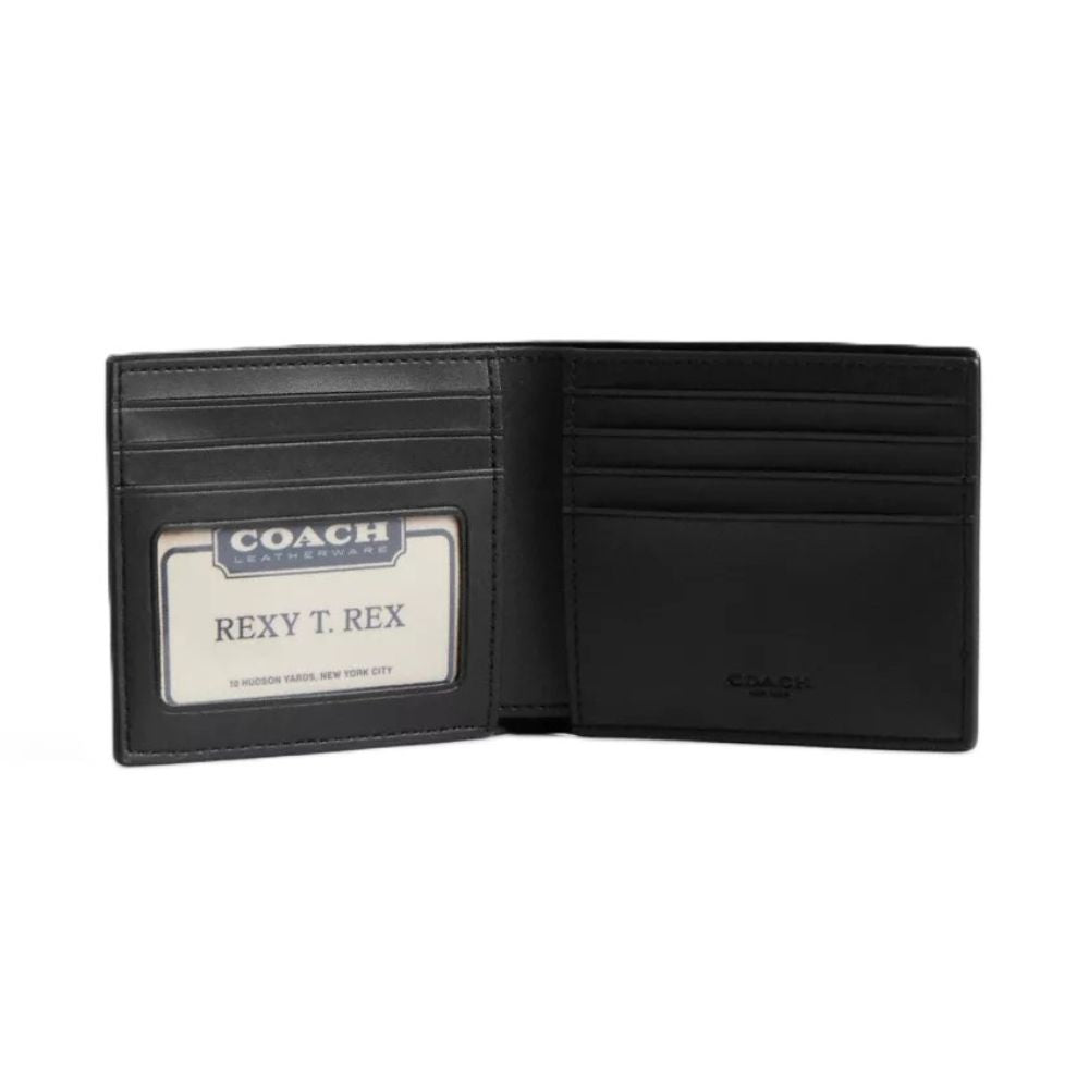 Coach ID Billfold Wallet in Signature Canvas – Black