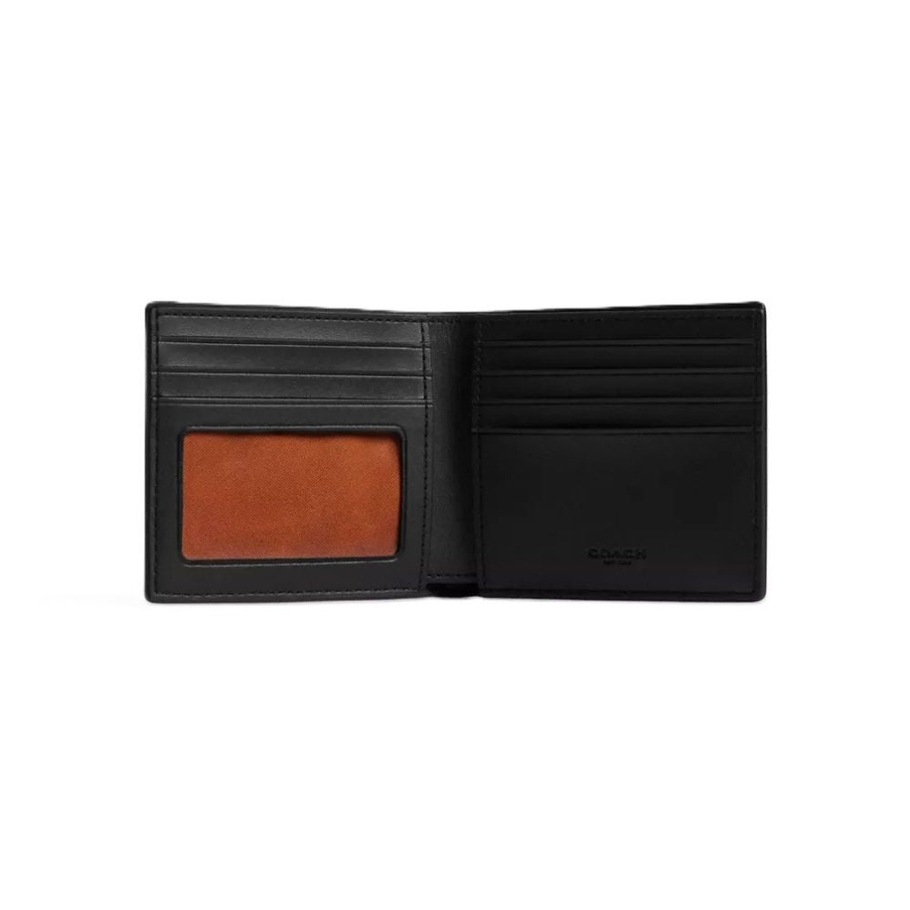 Coach ID Billfold Wallet in Signature Canvas – Signature Canvas Tan Black