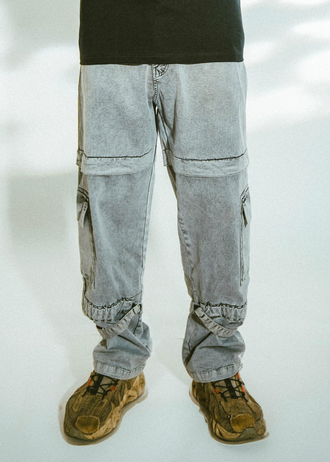 Stoned Acidwash Denim Cargo