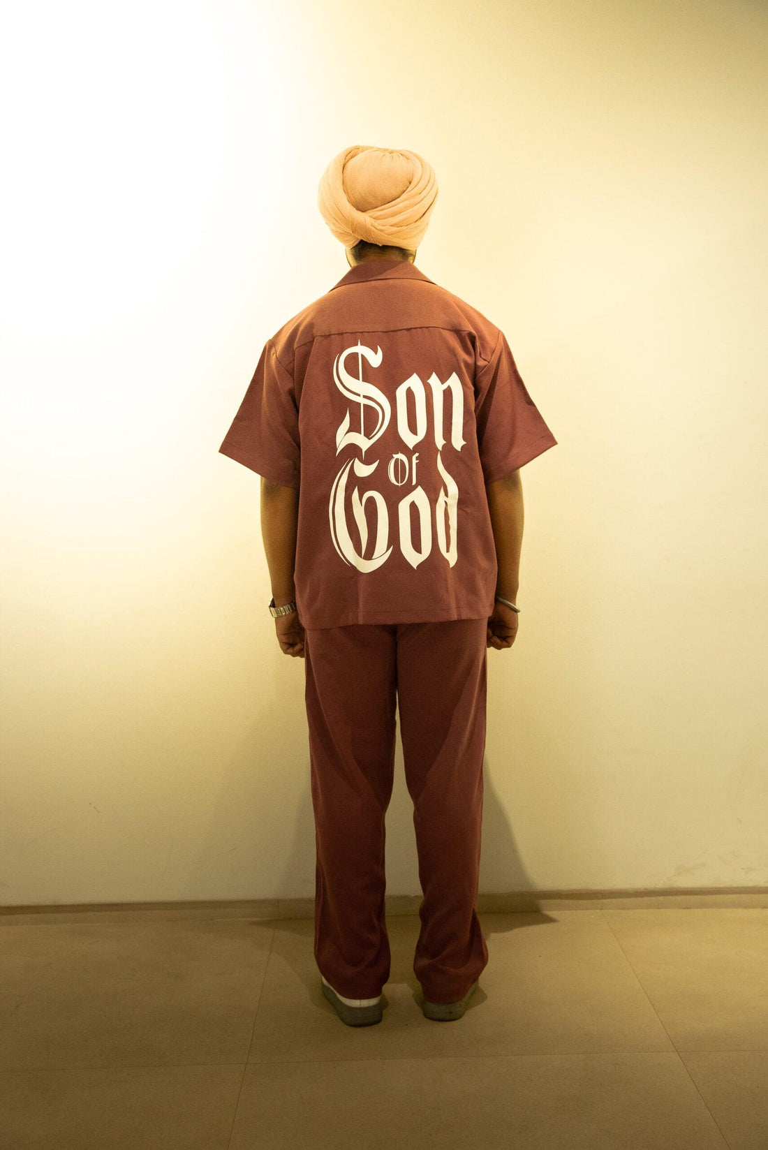 Son Of God Plum Bowling Shirt