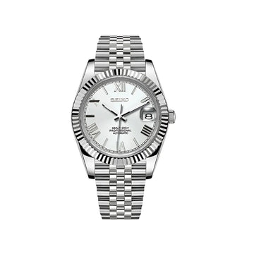 Seiko Mod Oyst Silver Roman