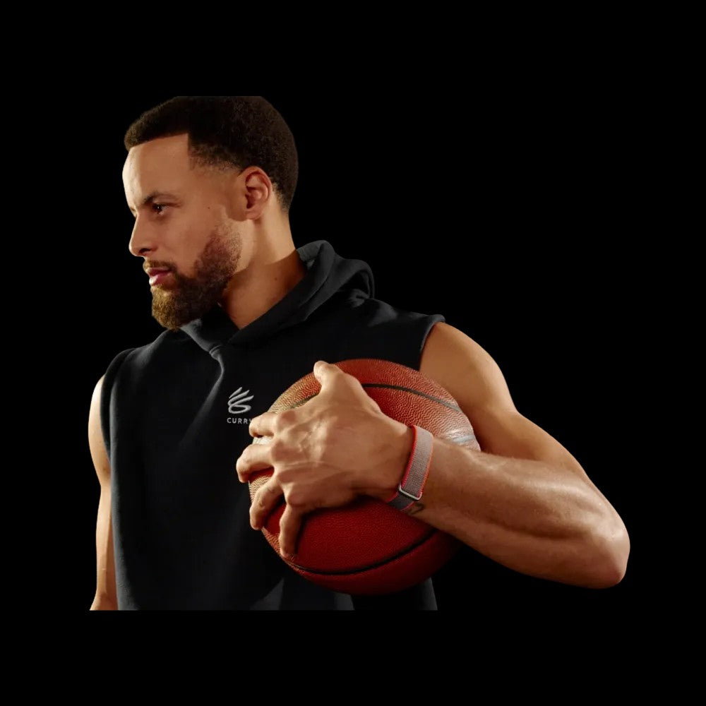 Google Fitbit Air Special Edition Stephen Curry – Rye | Screenless Fitness & Health Tracker with Performance Woven Band | Works with Android & iOS