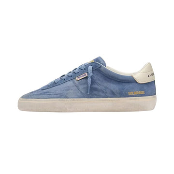 Golden Goose Men’s Soul Star Sneakers in Denim-Blue Suede