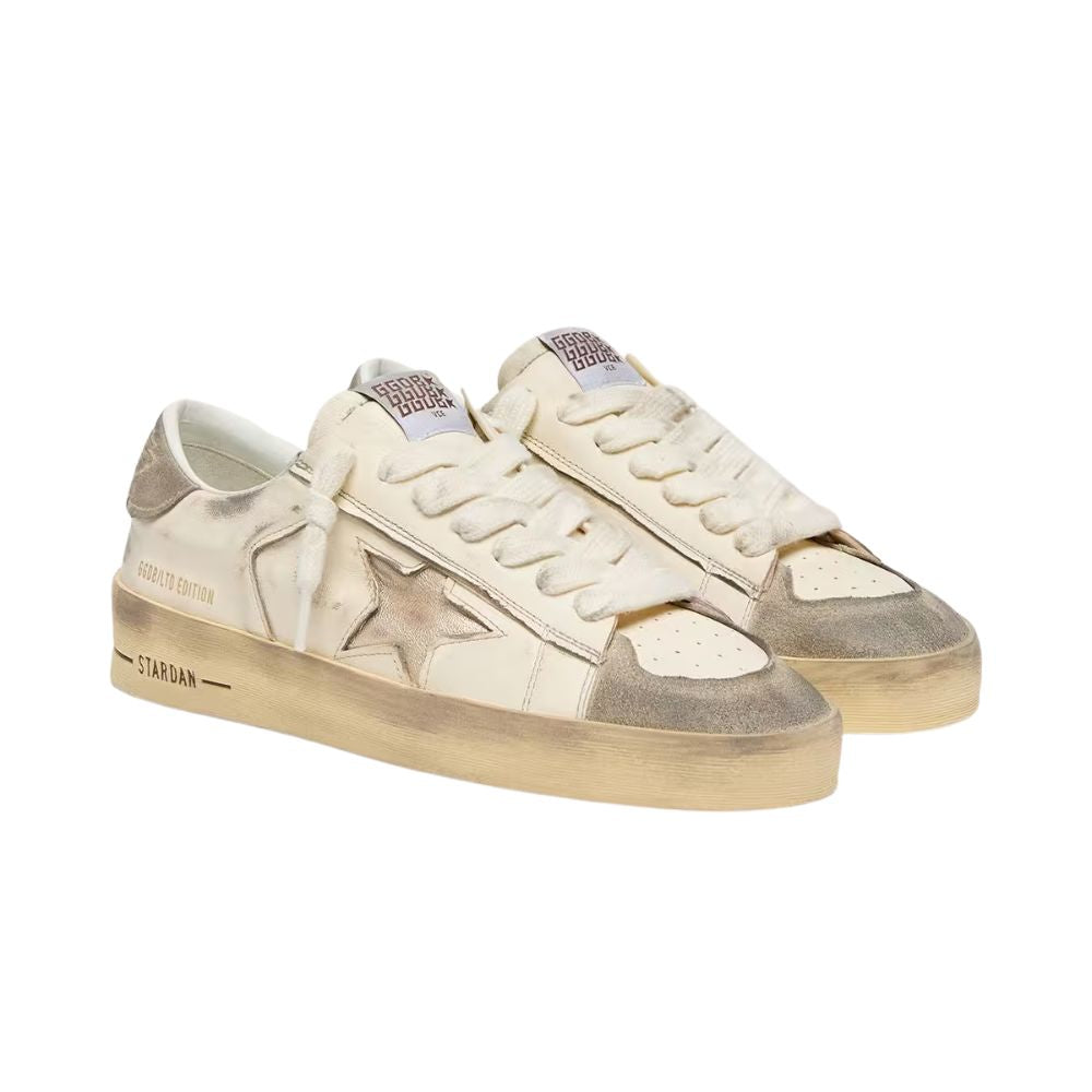 Golden Goose Men’s Stardan LTD in suede and white nappa with gold star