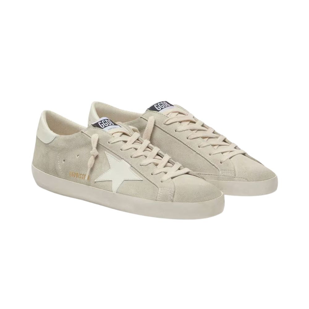 Golden Goose Super-Star Men's Sneakers – Light Gray Suede