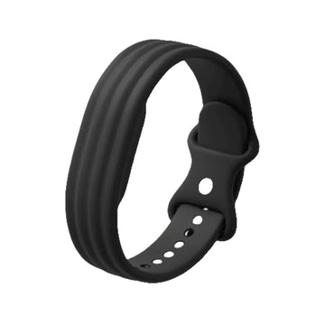 Google Fitbit Air Active Band – Obsidian  Premium Silicone Sport Replacement Strap (Strap Only)