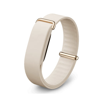 Google Fitbit Air Elevated Modern Band – Porcelain | Premium Polyurethane Replacement Strap (Strap Only)