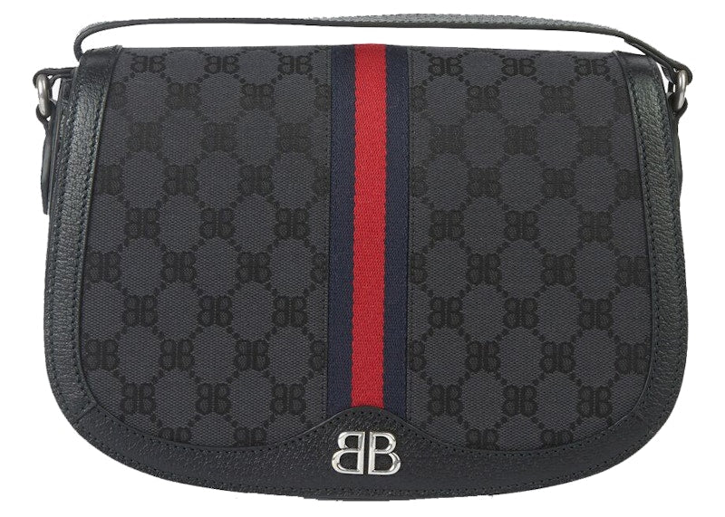 Gucci X Balenciaga The Hacker Project Medium Shoulder Bag 'Black'