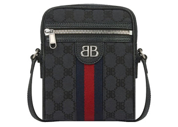 Gucci X Balenciaga The Hacker Project Shoulder Zip Bag 'Black'
