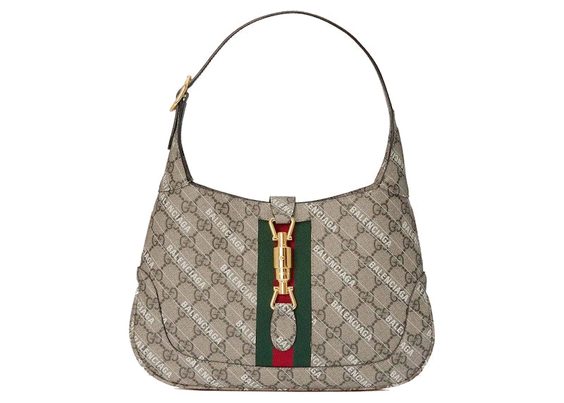 Gucci X Balenciaga The Hacker Project Small Jackie 1962 'Beige/Ebony'