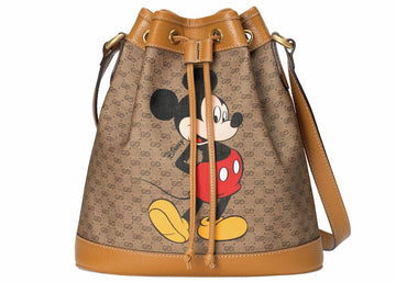 Gucci X Disney Bucket Bag Mini Gg Supreme Mickey Mouse 'Small Beige'