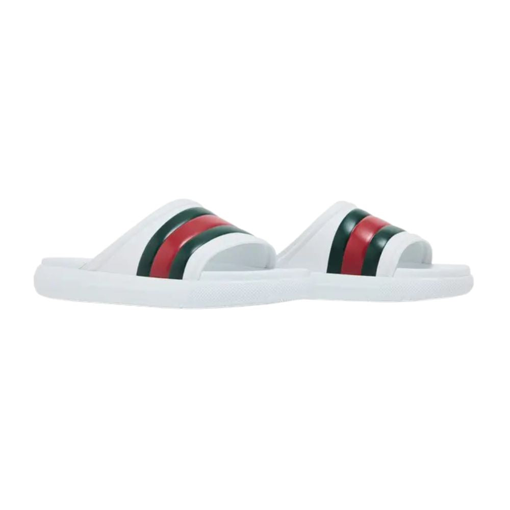 Gucci Web Slide Sandal “White Green Red”