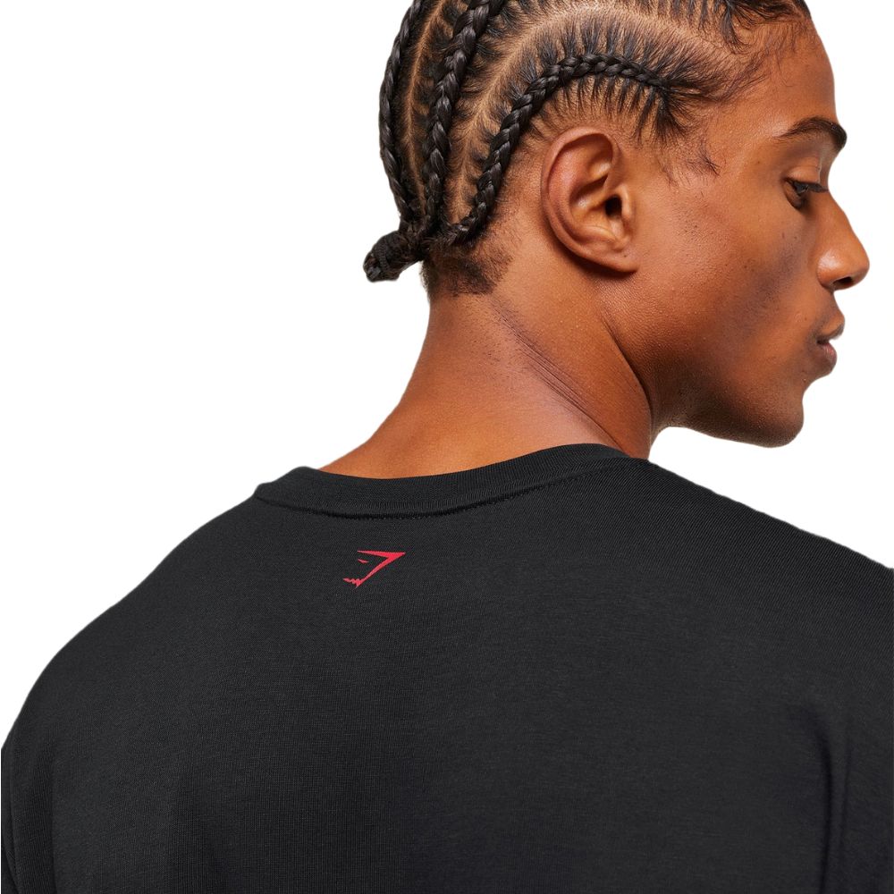 Gymshark Lifting Barbell T-Shirt – Black
