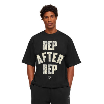 Gymshark Rep After Rep T-Shirt – Black