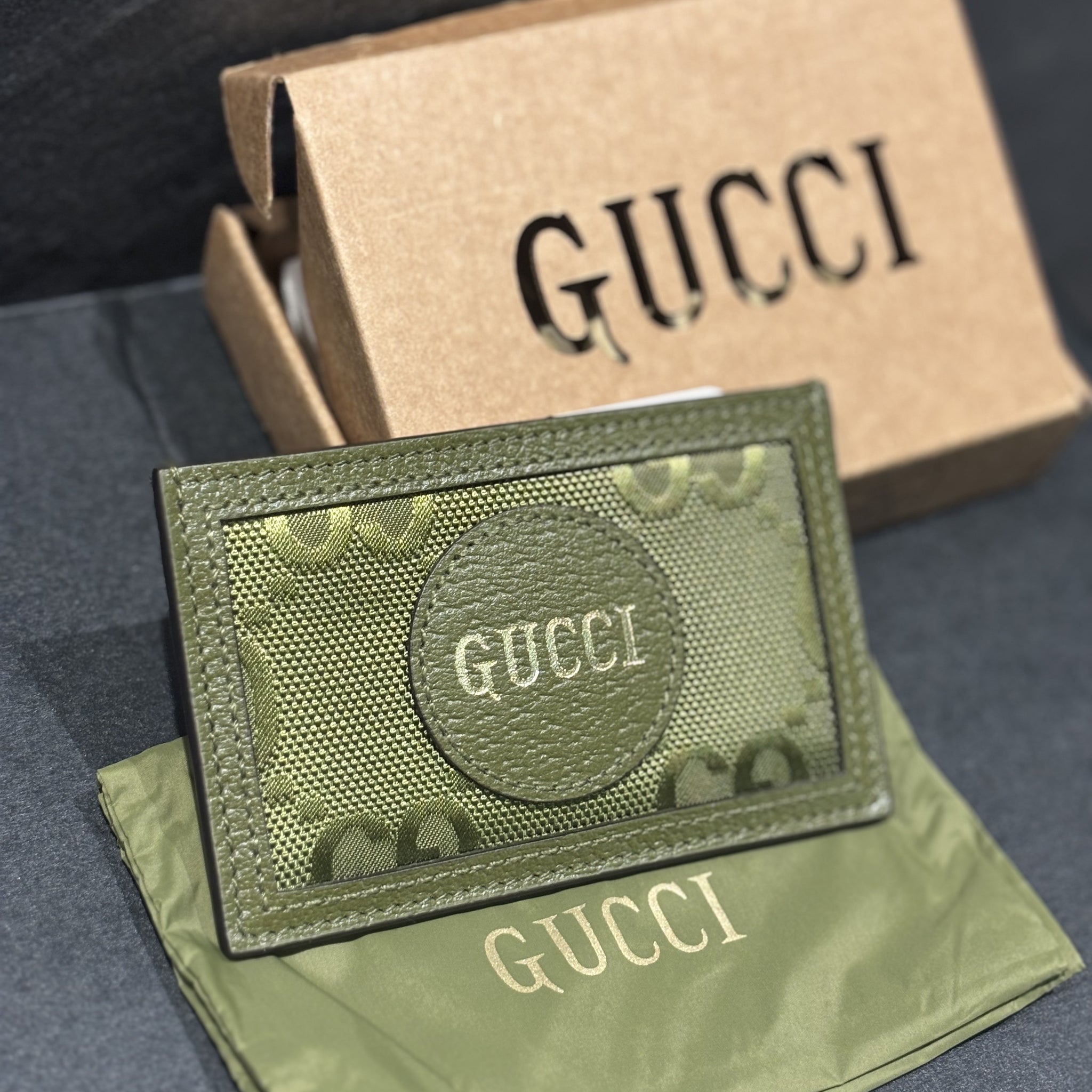 Gucci Off The Grind Card Case - Green