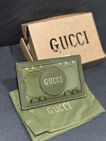 Gucci Off The Grind Card Case - Green