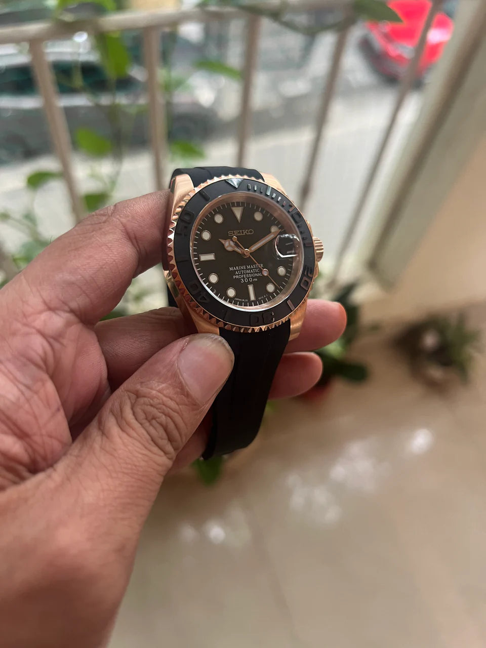 Seiko Mod Yacht Master 'Rose Gold'