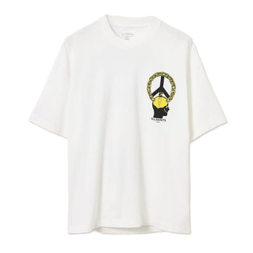 AllSaints Screwed Short Sleeve Crew T-Shirt - Optic White