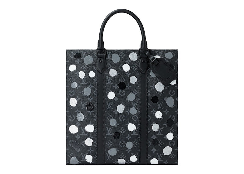 Louis Vuitton X Yayoi Kusama Sac Plat Monogram Eclipse 'Black/Silver'