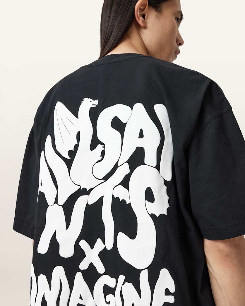 AllSaints X Imagine Dragons Drogando T-Shirt – Jet Black