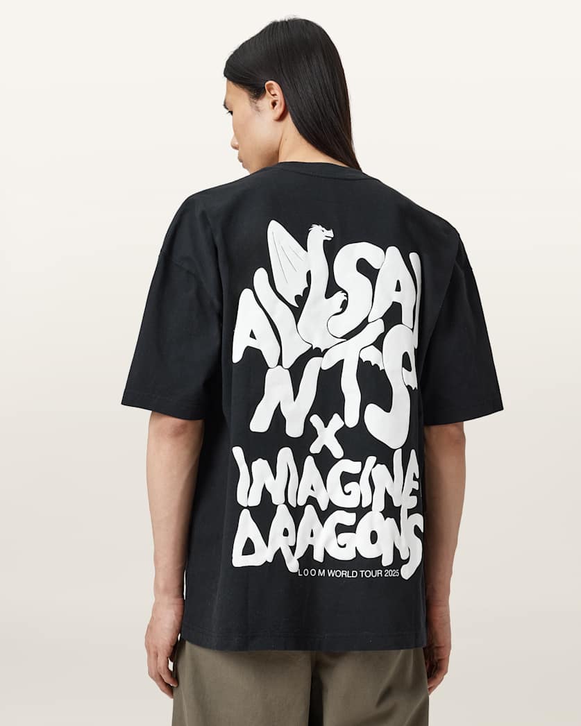 AllSaints X Imagine Dragons Drogando T-Shirt – Jet Black
