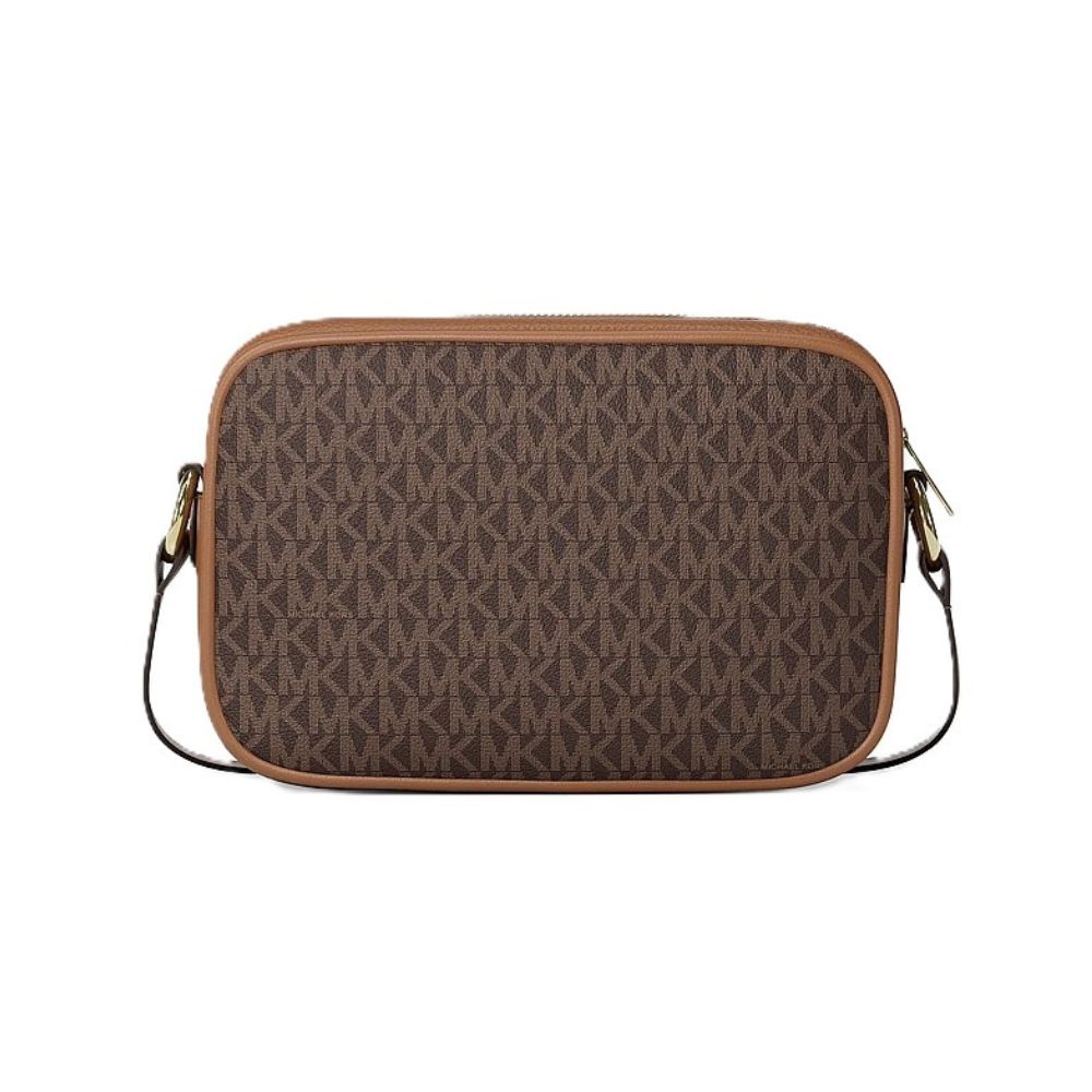 Michael Kors Jet Set Small Signature Logo Camera Crossbody Bag – Brown