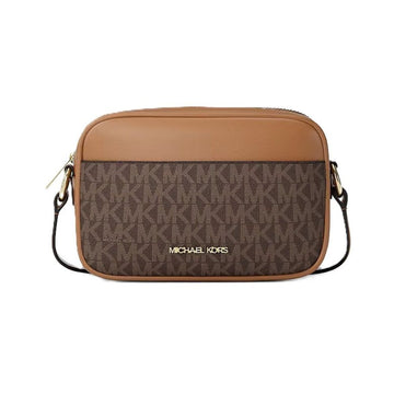 Michael Kors Jet Set Small Signature Logo Camera Crossbody Bag – Brown