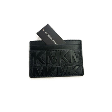 Michael Kors Leather Card Holder Wallet - Black