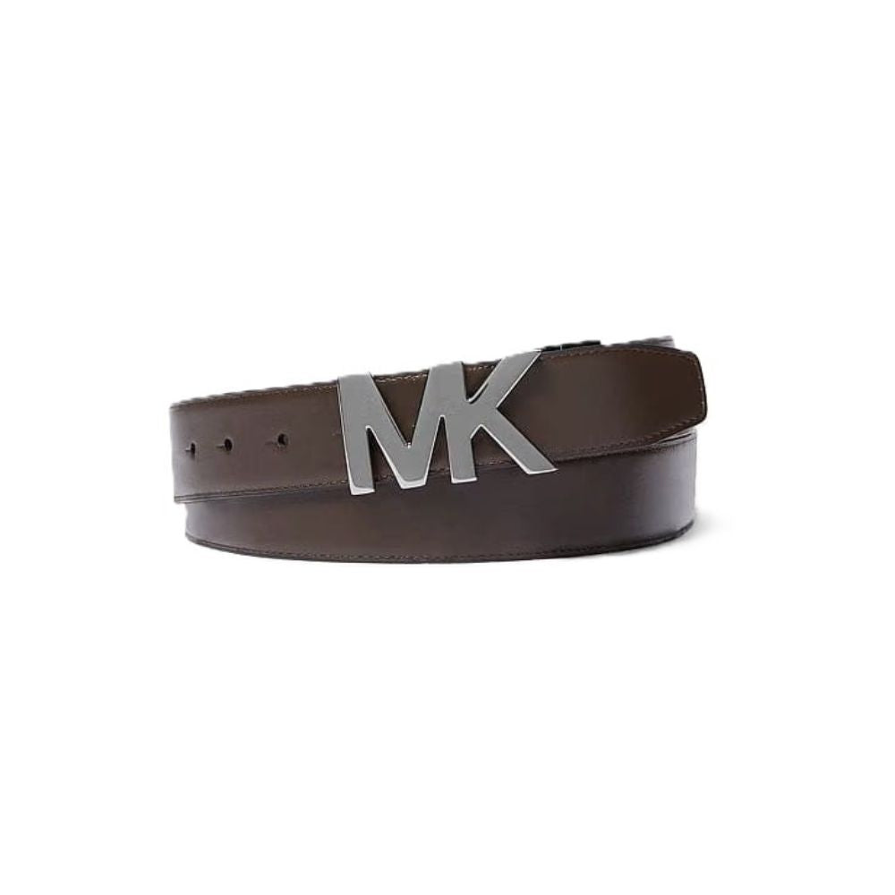 Michael Kors Reversible Signature Logo and Leather Belt – Brown/Black