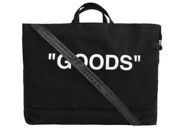 Off-White Quote Tote BAG 'Goods' 'Black/White'