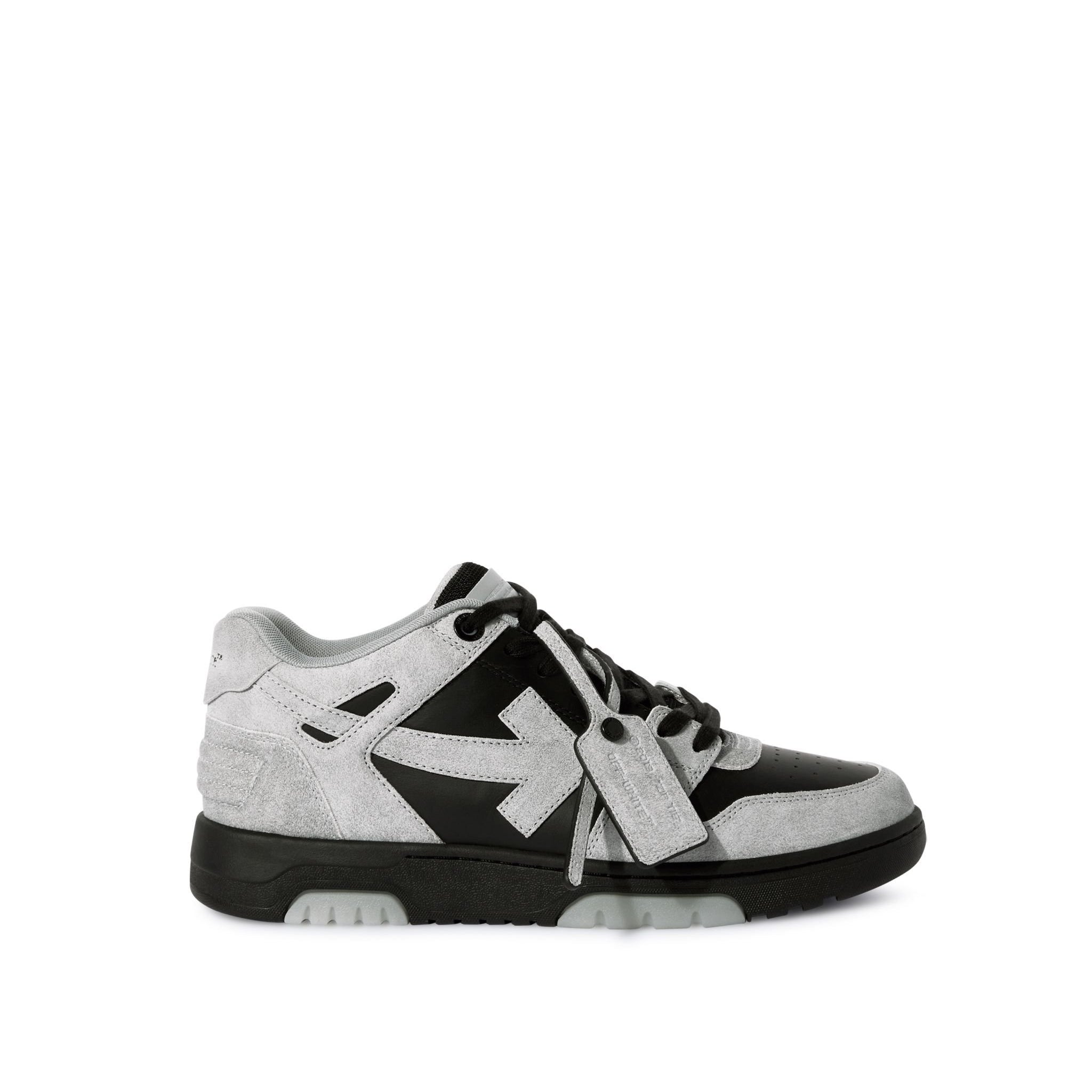 Off-White Light Gray/Black Out Of Office Suede 'Black'